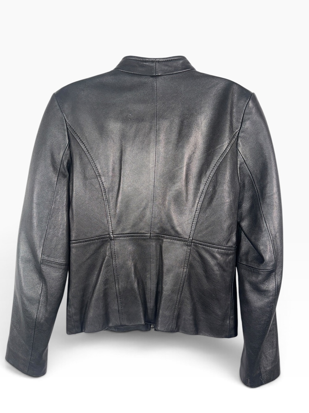Wilsons Leather Black Zip-Front Women’s Leather Jacket - Picture 2 of 5